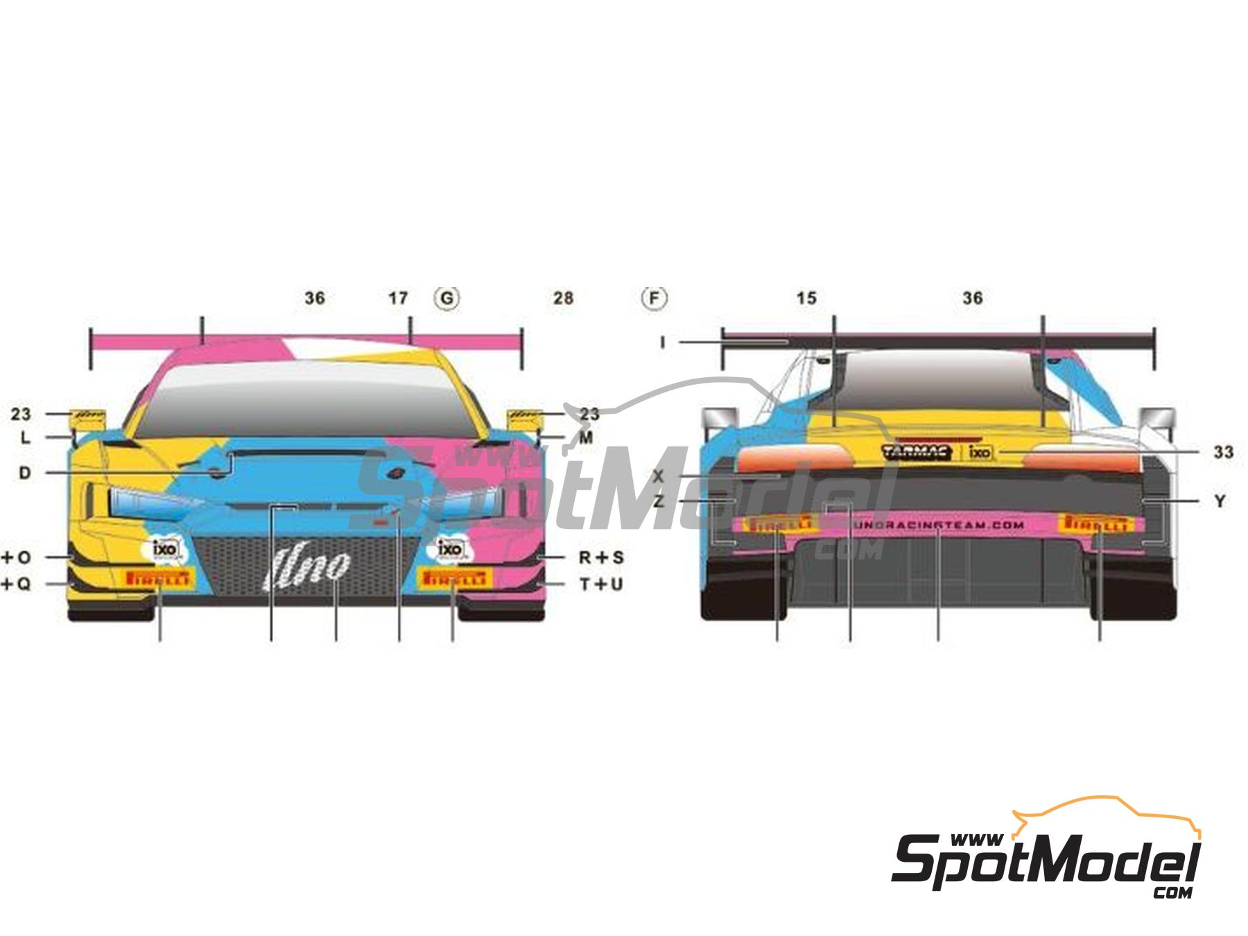 SK Decals SK24182: Marking / livery 1/24 scale - Audi R8 LMS